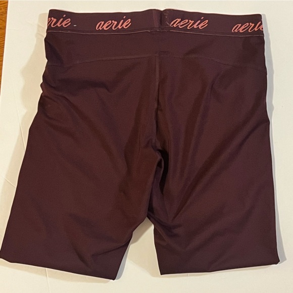 Aerie Maroon Athletic Leggings - Picture 3 of 3